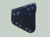 Black Top Leather Swingarm Skull Embossed Left Single Bag for Harley Davidson Softail 2018 ONWARDS